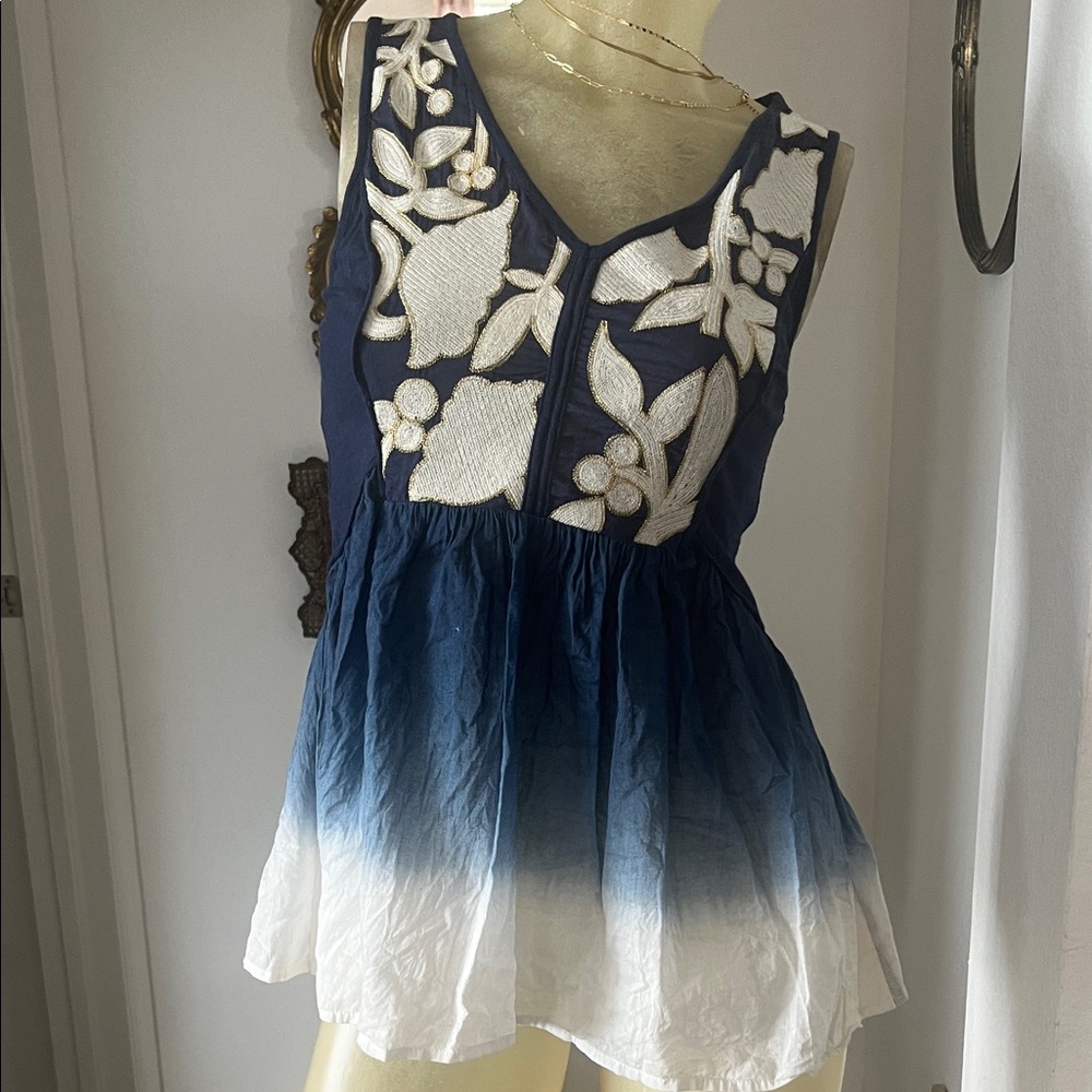 Anthropologie Floreat Boho Top